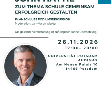 Schule gemeinsam erfolgreich gestalten - Ein Abend mit John Hattie