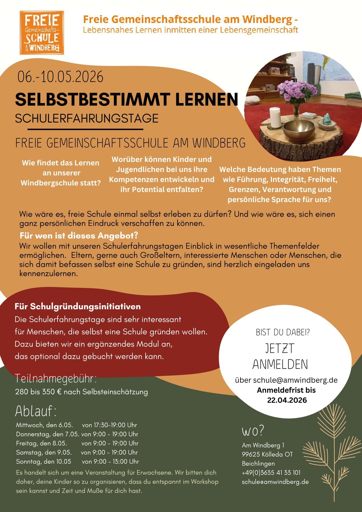 Fortbildung: SELBSTBESTIMMT LERNEN - SCHULERFAHRUNGSTAGE